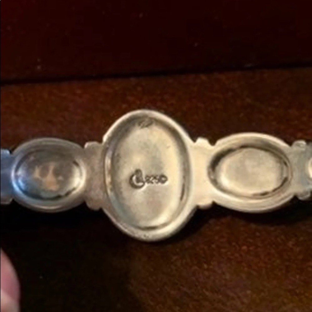 Carolyn Pollack sterling and stone cuff bracelet - Picture 6 of 7